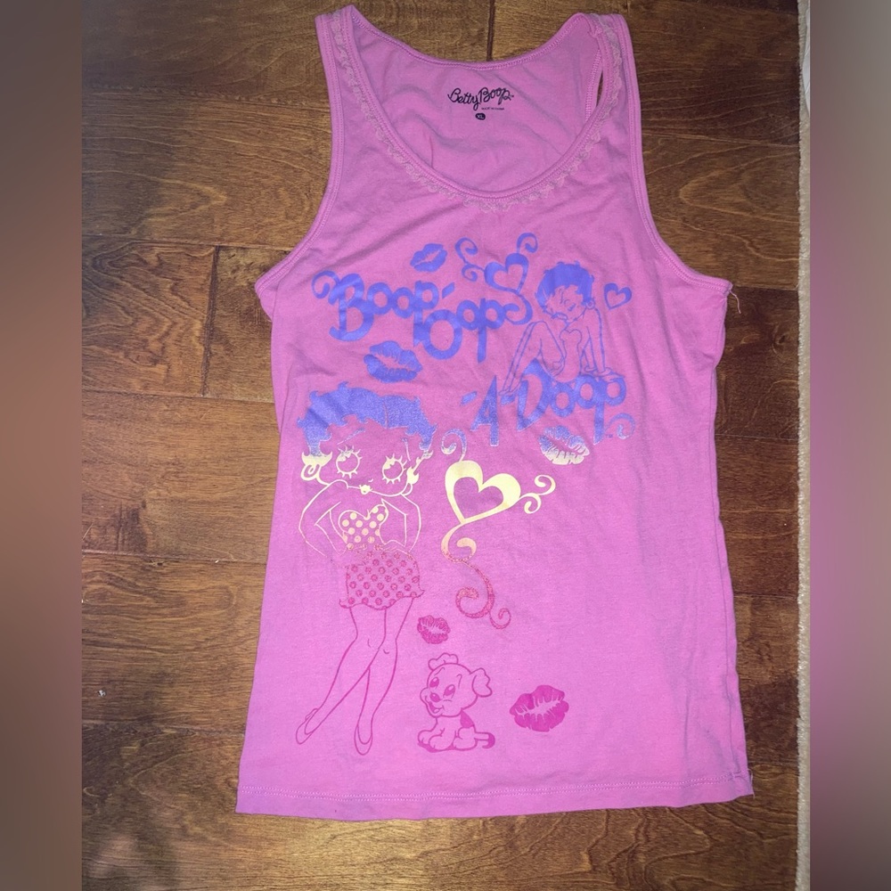 Betty Boop graphic tank top